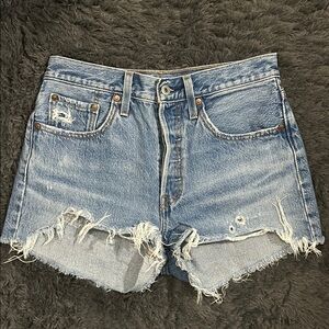 Distressed Denim Women's Shorts